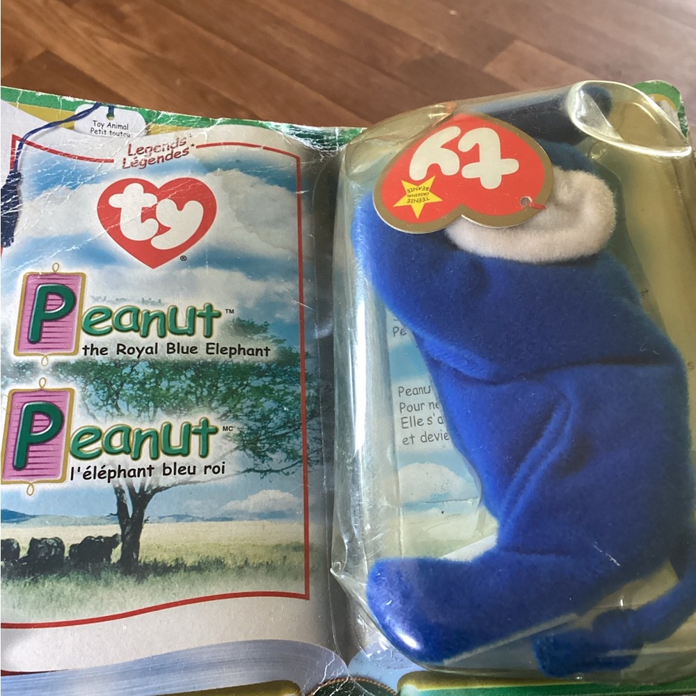 Peanuts Royal Blue Elephant Plush